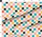 Various Fabrics by the Yard or Fat Quarter Retro Checkerboard Pink Orange Modern Multicolor Checker Check Custom Printed Fabric by Spoonflower